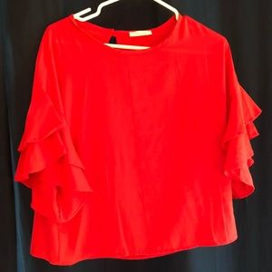 Fun red blouse